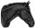 Rank 1: Black: "Black rank icon for users with fewer than 100 forum posts on My Horsez."