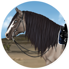 A tacked up Quarter Horse ready for riding Western on My Horsez