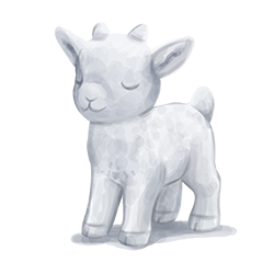 Snow goat– "A snow goat, a cute winter animal found on Winter Island, adding bonuses to dressage and jumping."