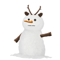 Handmade reindeer snowman – "A handmade reindeer snowman, providing a bonus to dressage and jumping."