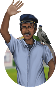 Image showing Jerry from the postalshop in Applemoor